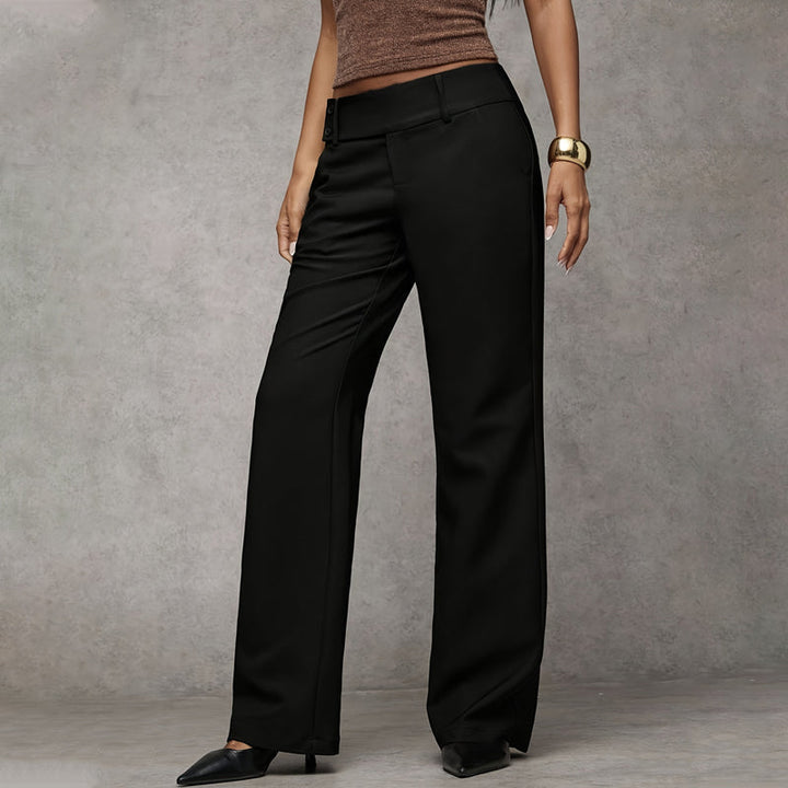 Sivara – Pierna ancha tejido plano pantalones