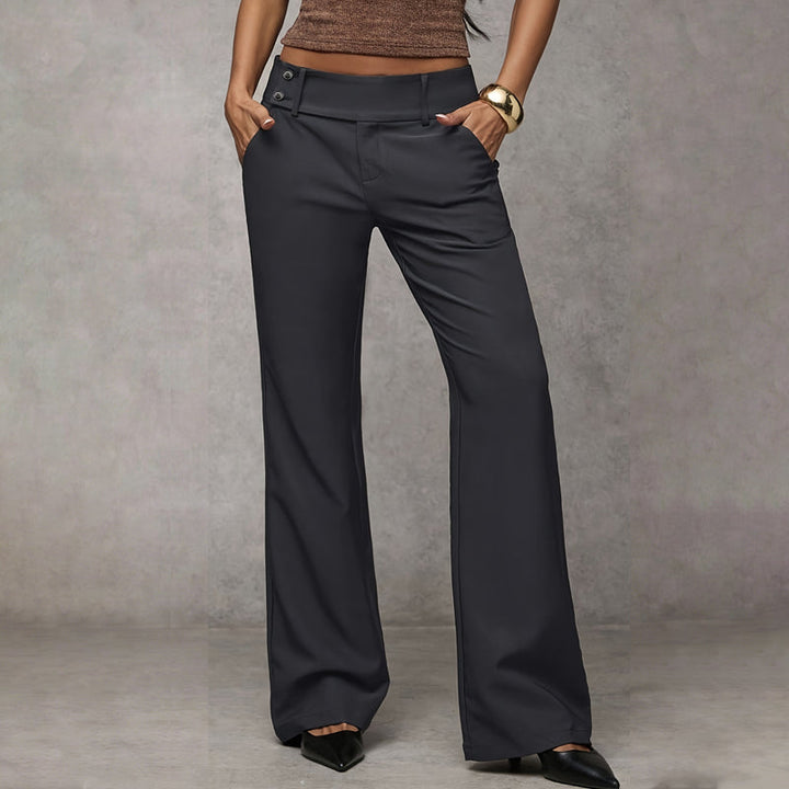Sivara – Pierna ancha tejido plano pantalones