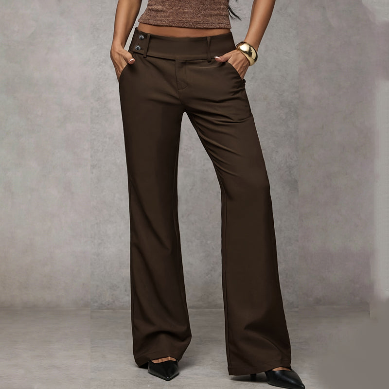 Sivara – Pierna ancha tejido plano pantalones