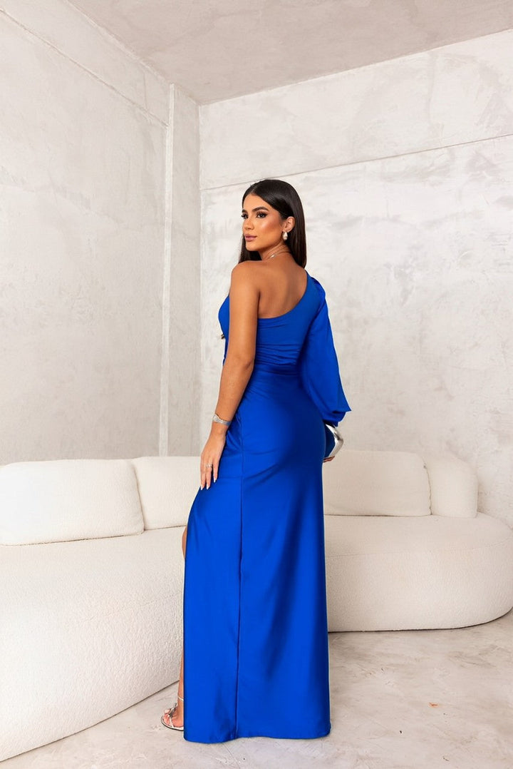 Nivara – Vestido de acabado satinado